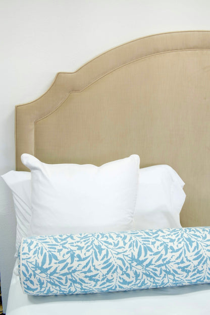 65”H King Headboard Only - Champagne Velvet Fabric - Self Welted