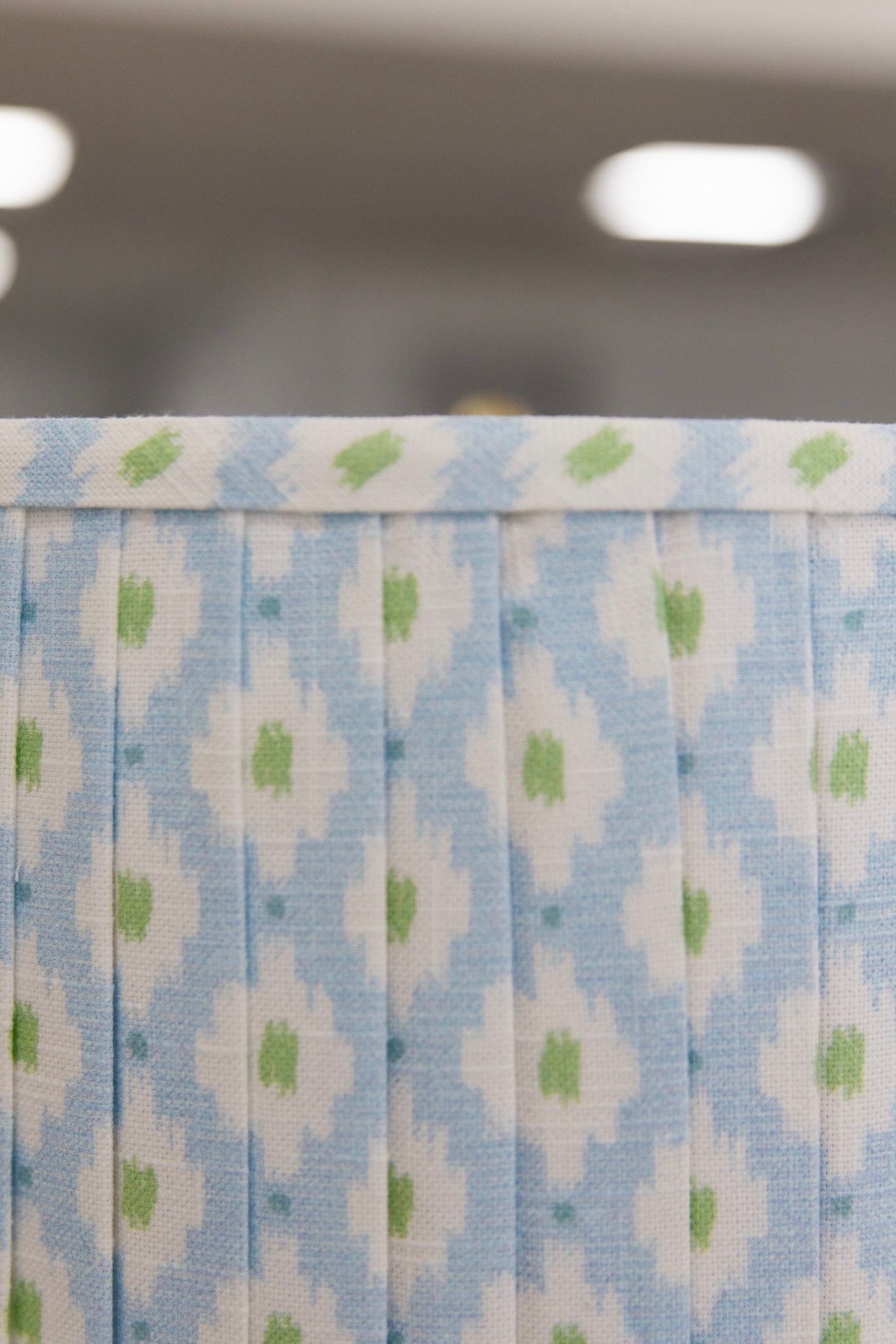 The Pleated Collection Lamp Set in Mia Blue/Green