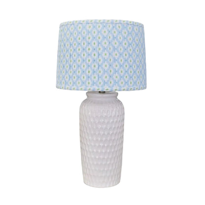 The Pleated Collection Lamp Set in Mia Blue/Green