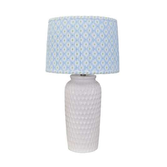 The Pleated Collection Lamp Set in Mia Blue/Green