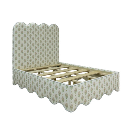 The Waverly Queen Bed - Scalloped Base