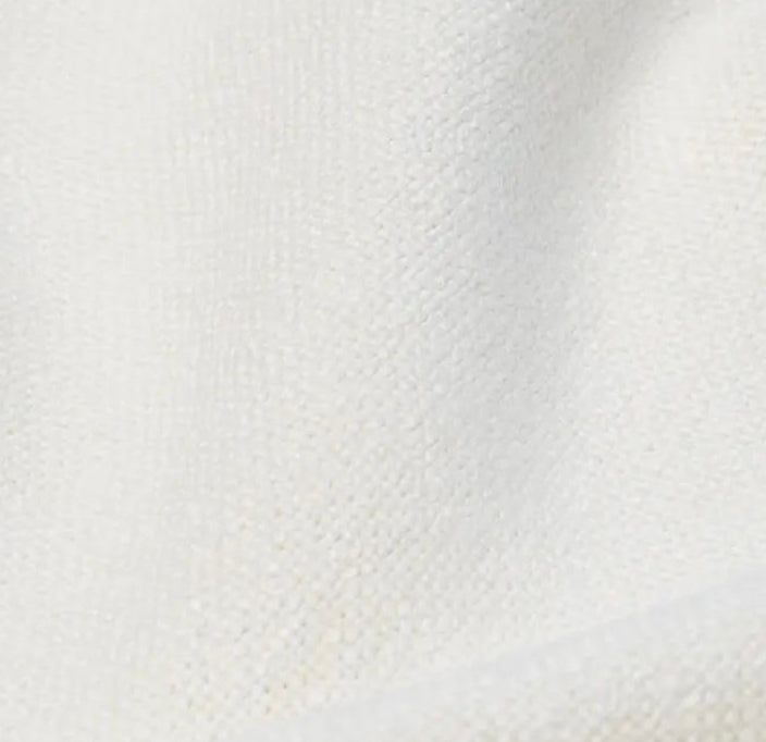 Luxe Feather-Seat Skirted Sofa in Schumacher Designer Upholstery Linen Fabric – Custom Built, In Stock