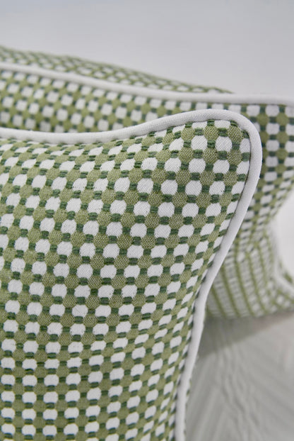 Handcrafted Throw Lumbar Pillows – Darcy Thibaut Fabric - 50% Down Feather