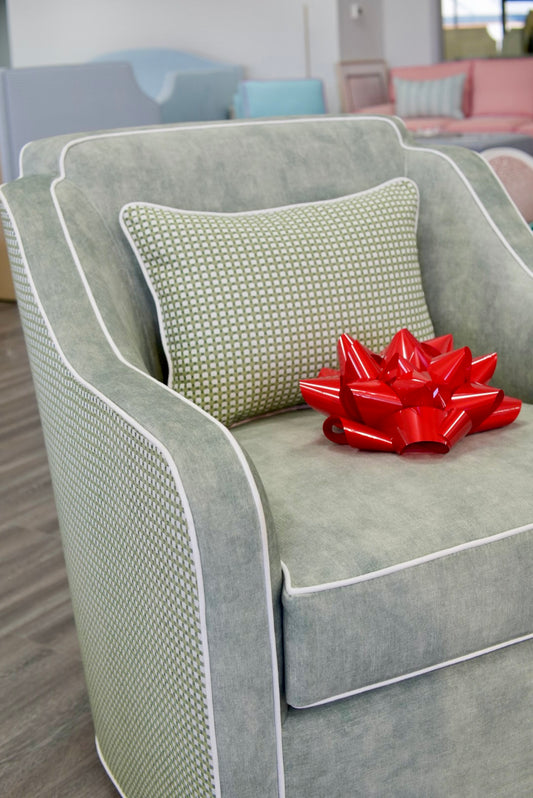 Handcrafted Throw Lumbar Pillows – Darcy Thibaut Fabric - 50% Down Feather