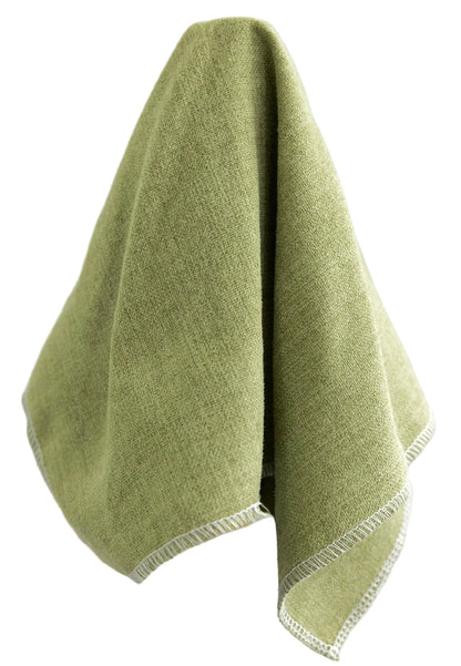 Handcrafted Bolster Pillow – Pistachio Green Fabric - Foam Insert