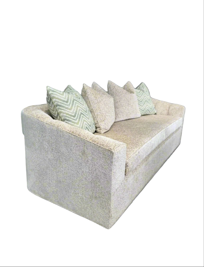 Custom channeled sofa.