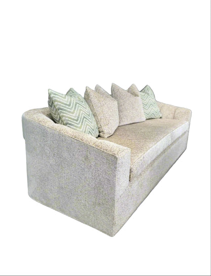 Custom channeled sofa.