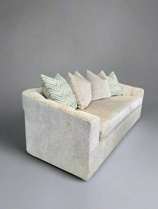Custom channeled sofa.