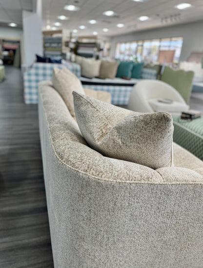 Custom channeled sofa.