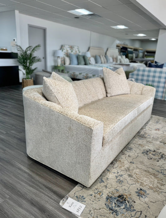 Custom channeled sofa.