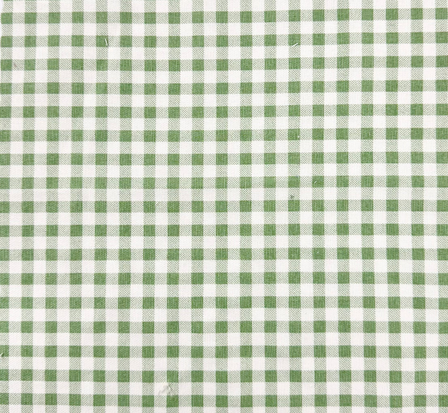 60”H Standard Twin Upholstered Platform Bed - Sage Green Gingham Fabric with Blush Pink Trim