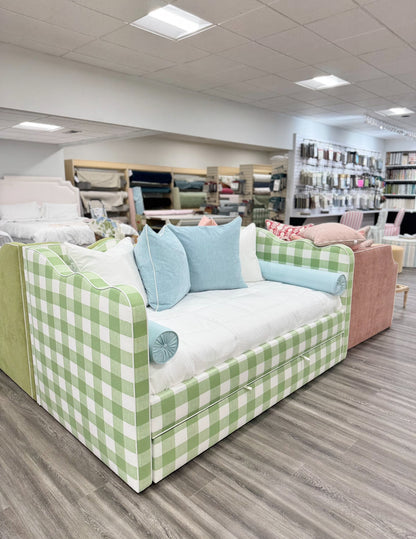 Scalloped Twin Trundle Daybed.