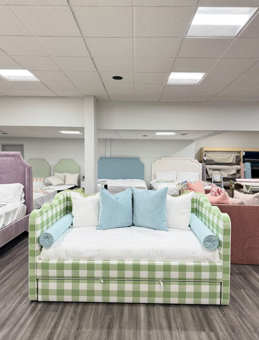 Scalloped Twin Trundle Daybed.