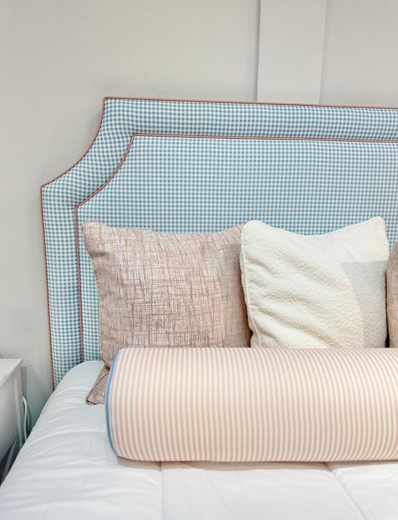 65" H Skirted Platform Base Queen Bed