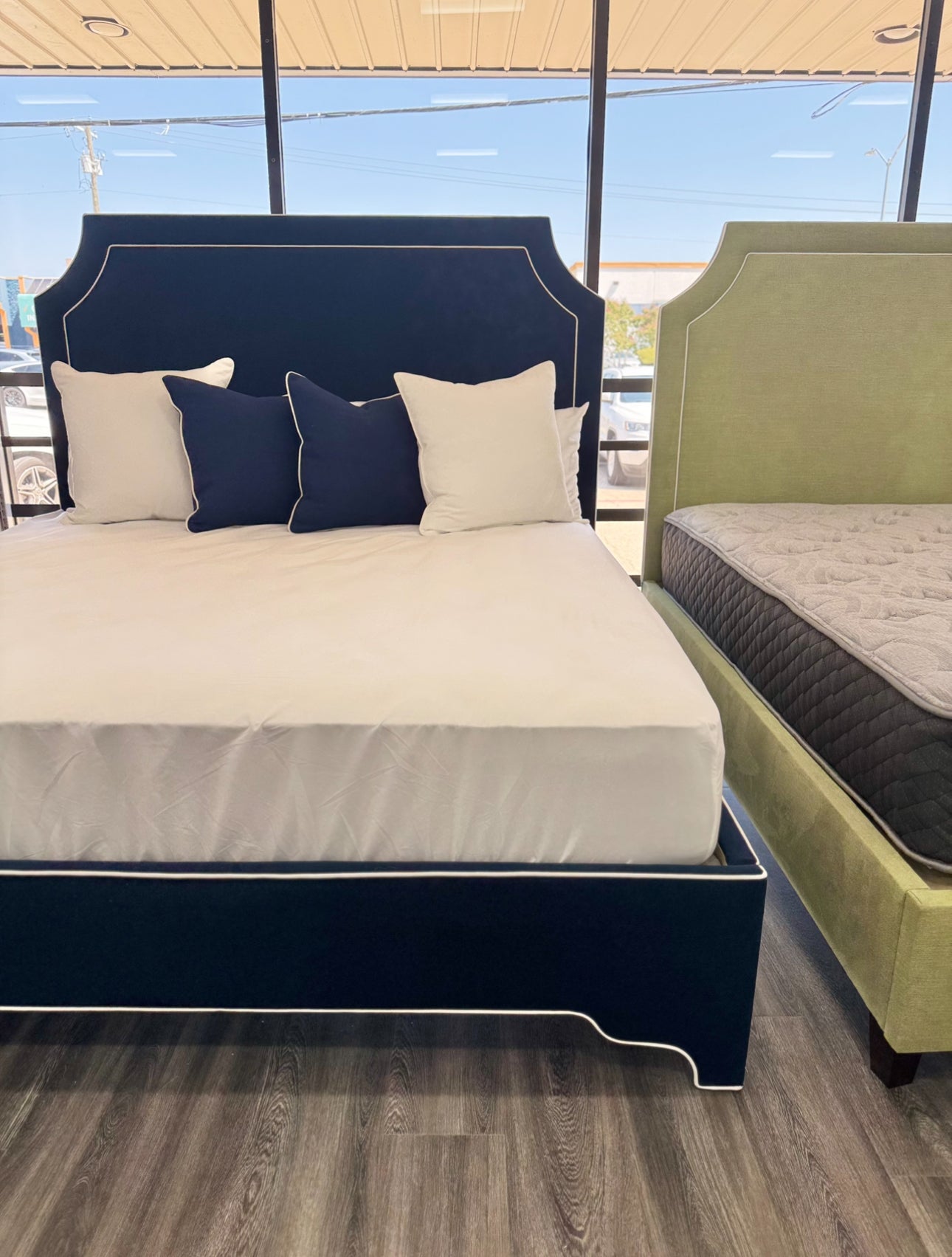 65" H King Scalloped legs Platform Bed