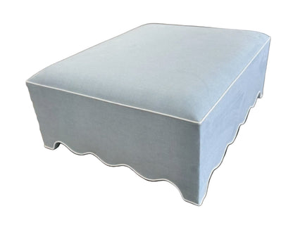 Scalloped Ottoman / Coffee table