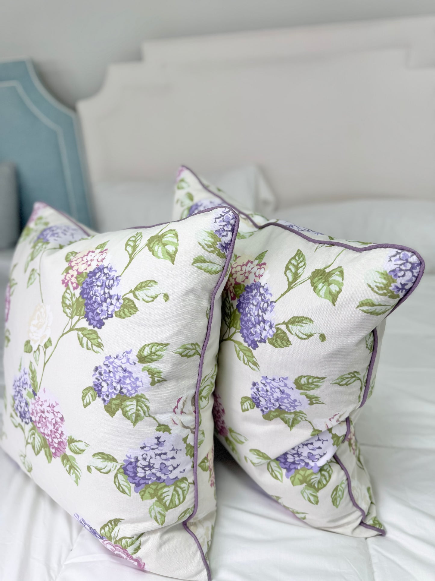 24" Floral Cotton Pillows
