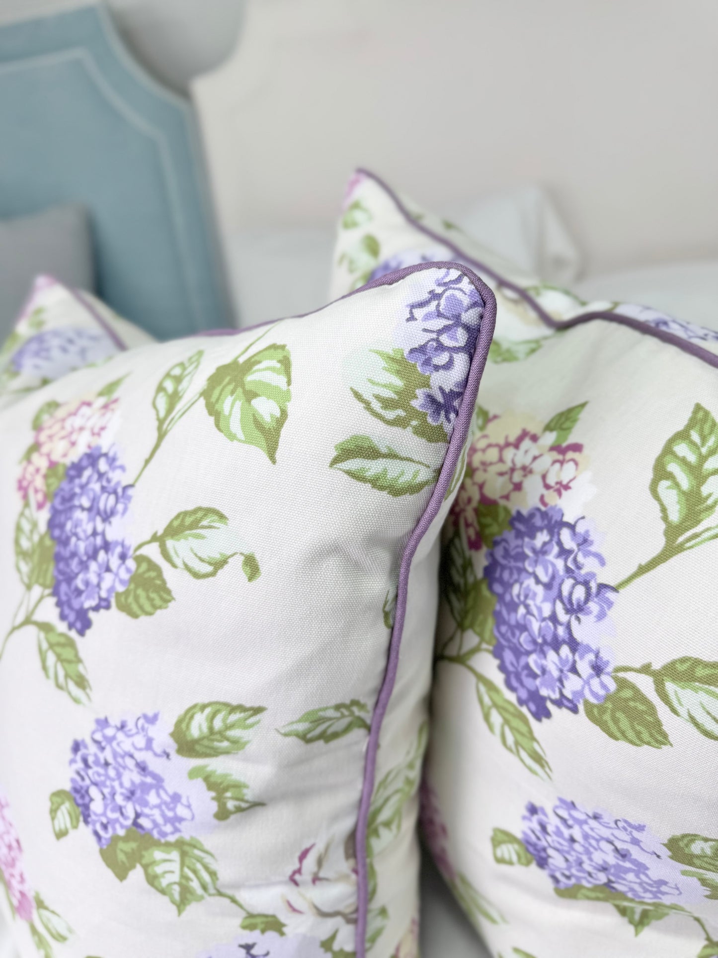 24" Floral Cotton Pillows