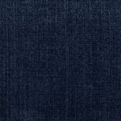 60” H Queen Headboard in Navy Woven Fabric - White Trim