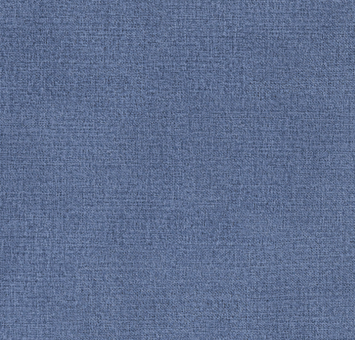 The Grace Queen Bed - Scalloped Legs - Navy Woven Fabric with White Trim