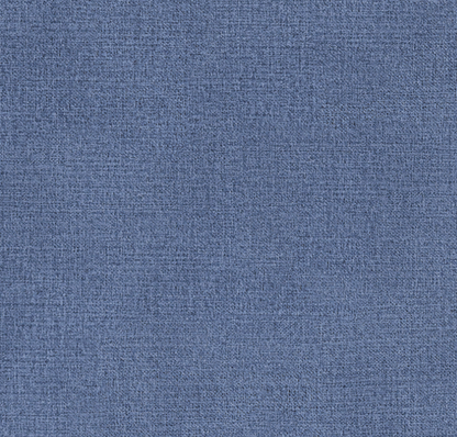 The Grace Queen Bed - Scalloped Legs - Navy Woven Fabric with White Trim