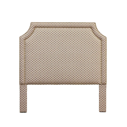 The Addison Queen Headboard - Jacquard Willow Orchid Chenille Fabric