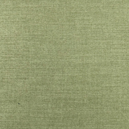 65" H Queen Upholstered Platform Bed - Scalloped Legs - Pistachio Green Woven Fabric with White Trim