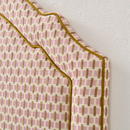 65” H Queen Headboard in Orchid Jacquard / Chenille Fabric