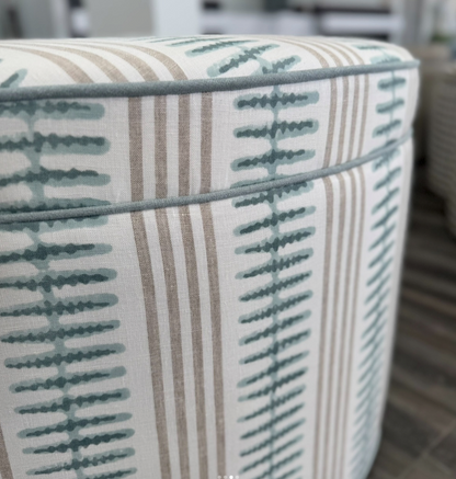 Custom round ottoman / coffee table