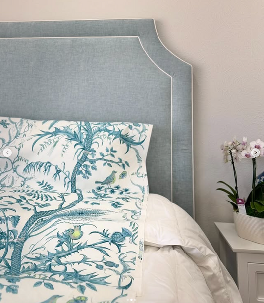 King platform bed.