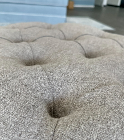 Tufted Round Ottoman / Coffee Table