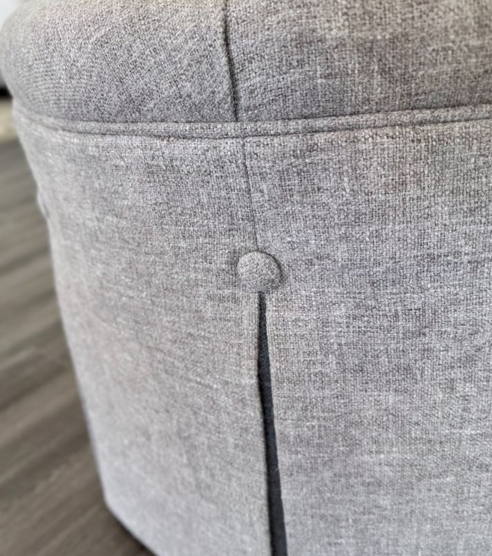 Tufted Round Ottoman / Coffee Table