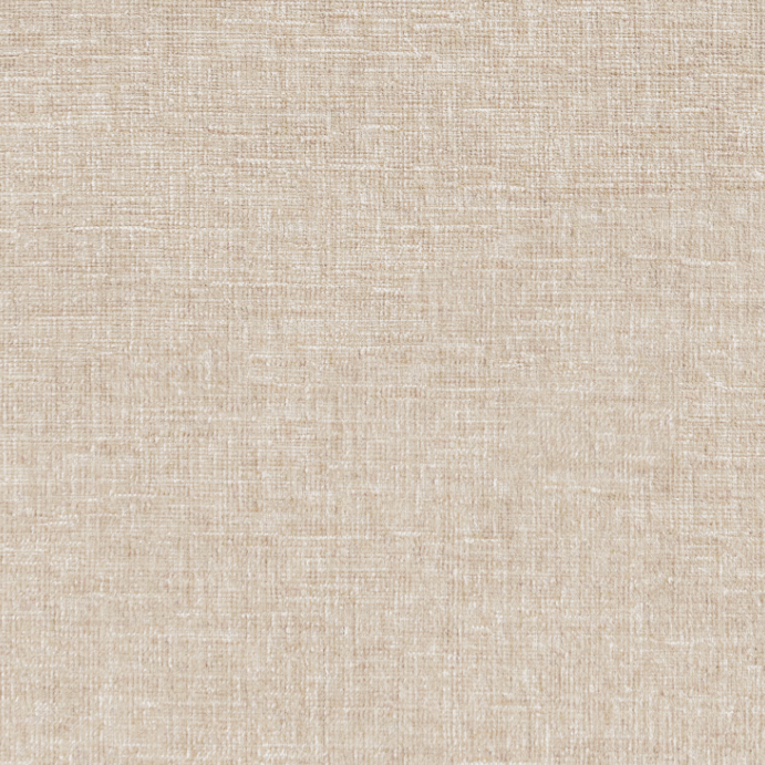 The Martha King Headboard - Performance Beige Chenille Fabric- White Trim