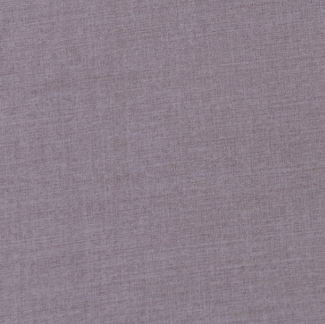 65" H Queen Upholstered Platform Bed - Scalloped Base - Lilac Woven Fabric with White Trim