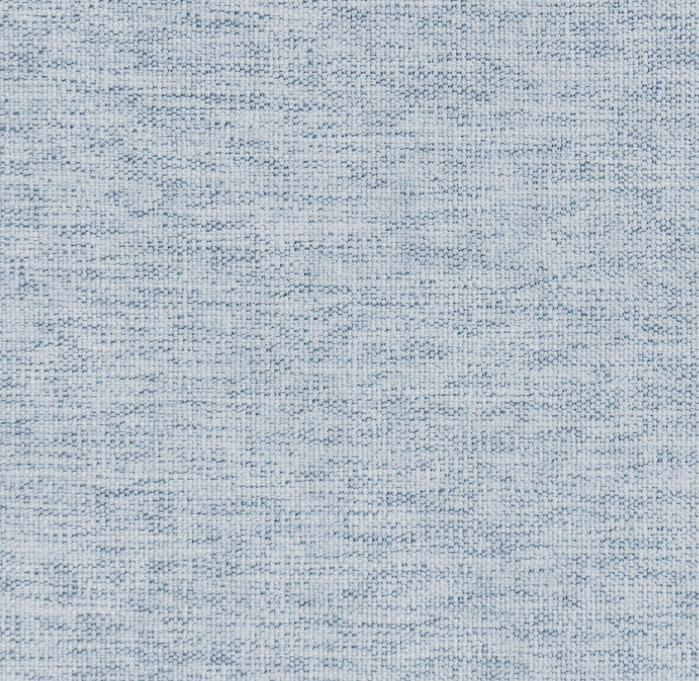 The Addison Queen Bed - Crypton Blue Linen Look Fabric - White Trim