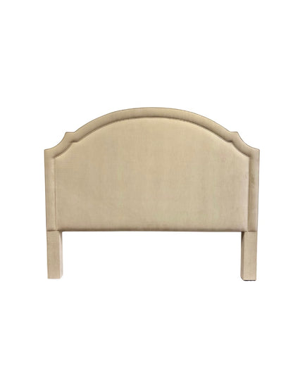 65”H King Headboard Only - Champagne Velvet Fabric - Self Welted
