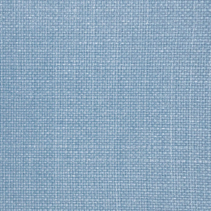 60" H Full Headboard in Blue Linen - Green Trim