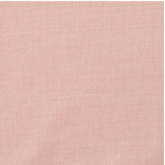 60”H Twin Scalloped Platform Bed in our Blush Pink Linen - White Trim
