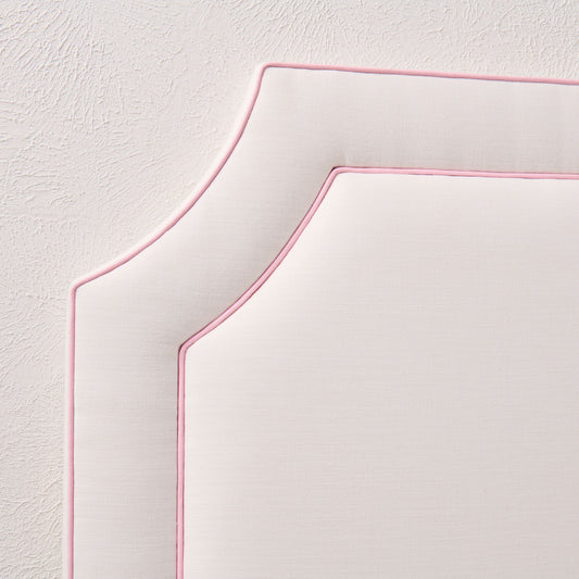 60" H Twin Headboard in Light Pink Fabric - Pink